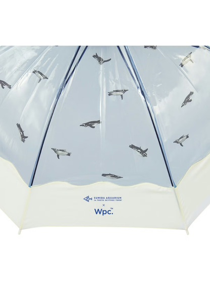 Sumida Aquarium x Wpc Penguin Clear Umbrella Long Handle