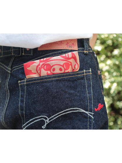 Studio D’Artisan Porco Rosso Leather Tag Bandana