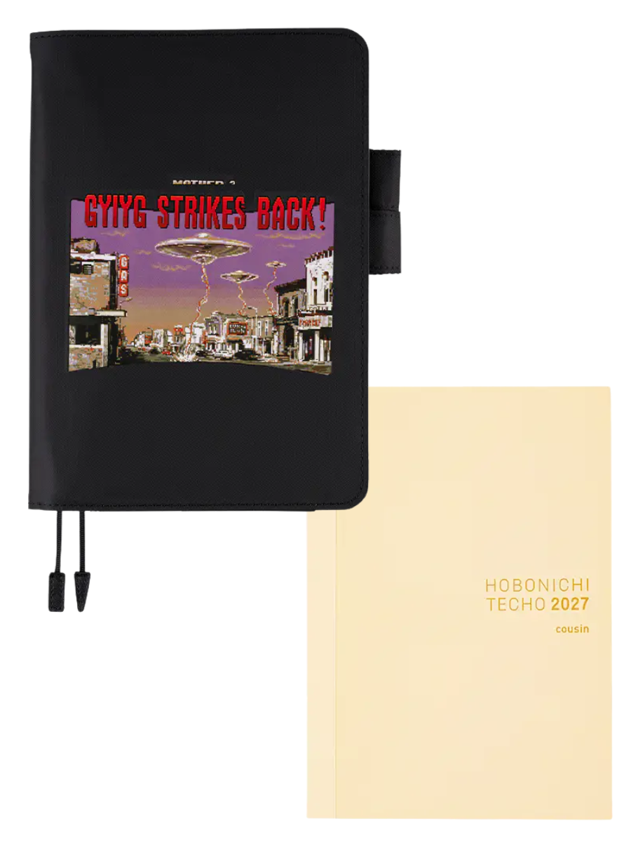 Hobonichi Techo 2027 Cousin A5 Cover – MOTHER2 “STRIKES BACK!”