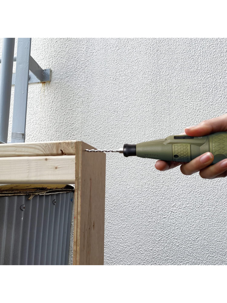 VESSEL 220USB-1DG Electric Ball Grip Screwdriver Dark Green