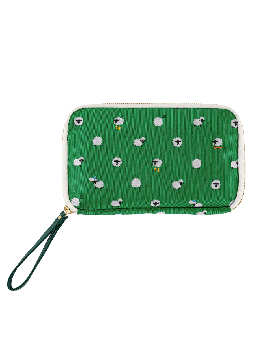 Hobonichi Tie & Chief Sheep Sheep Sheep Accordion Pouch