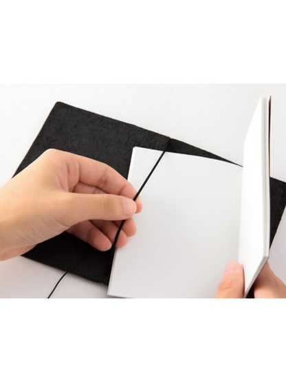 Traveler’s Notebook Passport Size Black Leather Starter Kit
