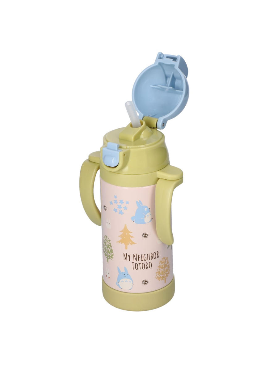 Totoro Stainless Steel Straw Mug 350ml – Lightweight Kids Insulated Bottle