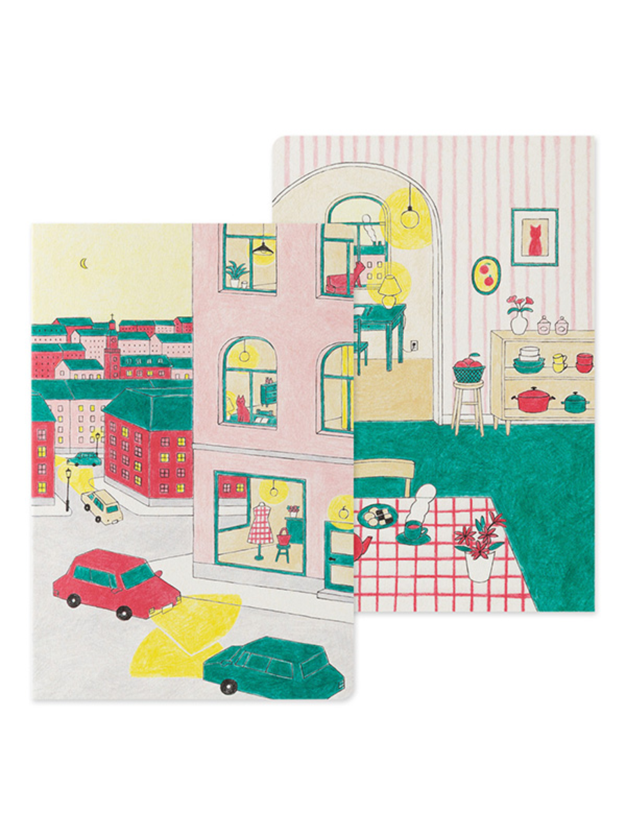 Midori Yuru Log B6 Dot Grid Notebook - Daily Life Design (15400006)