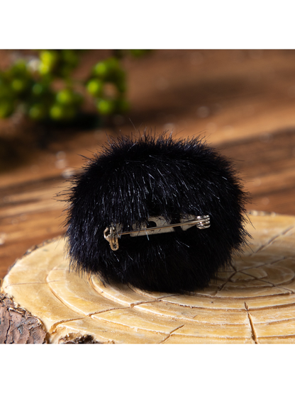 Soot Sprite Plush Brooch Pin