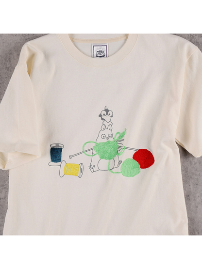 Spirited Away Zeniba's House Yarn Play Embroidered T-Shirt