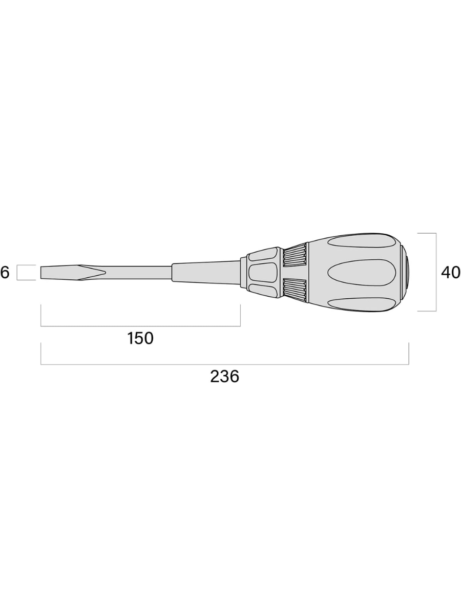 Fujiya 566K-BG Through Tang Screwdriver