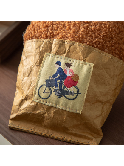 Croquette Shape Pouch Cute Food Design Cosmetic Bag