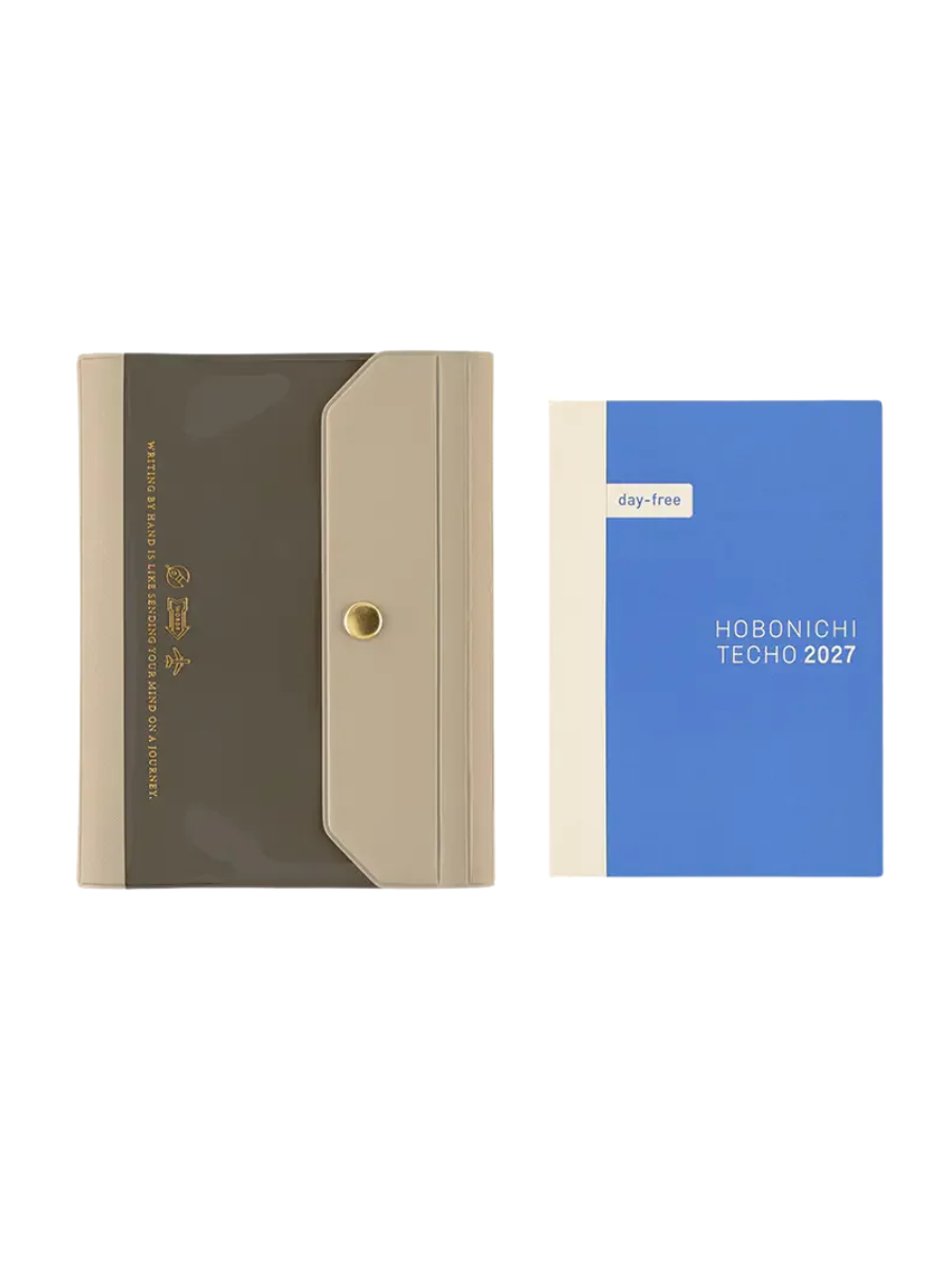 Hobonichi Techo Aileron Gray Cover Original Size A6 PVC Planner Cover 2027