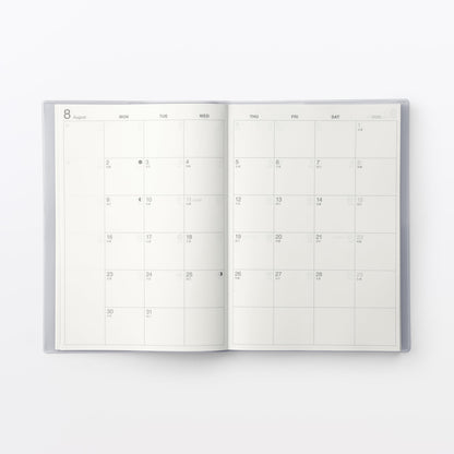 Muji 2026-2028 Monthly & Weekly Planner A6 Monday Start