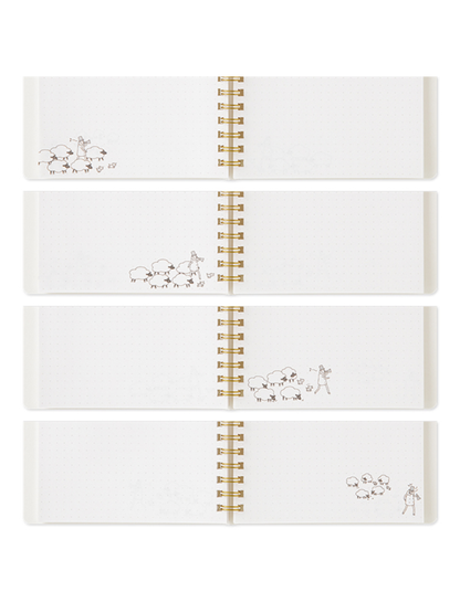 Midori Ojisan B6 Ring Notebook & Acrylic Charm Set (91804435)