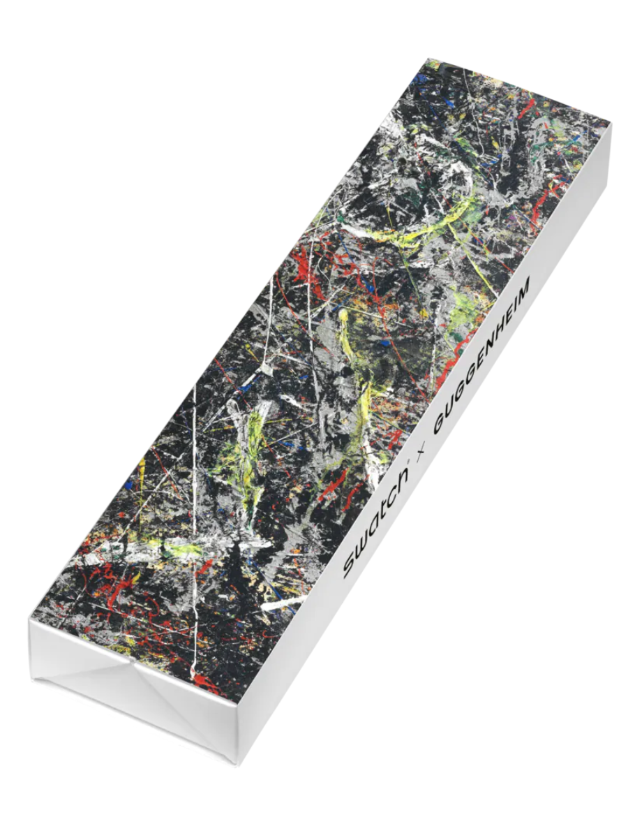Swatch POLLOCK'S ALCHEMY SUOZ366 x Guggenheim Collection Art Watch