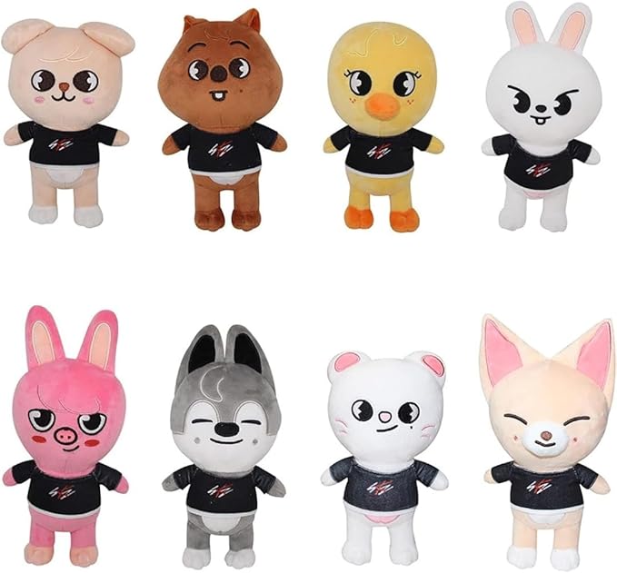 Stray Kids 4th FANMEETING SKZ'S MAGIC SCHOOL Official Plush Doll Set – 8 Animal Designs