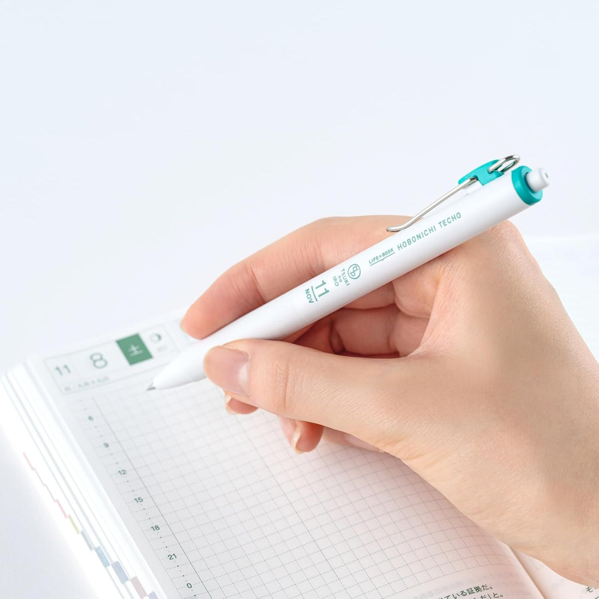 Hobonichi Techo 2026 TSUKI no IRO Uni-ball One 0.38mm Pen Set 6 Colors with Case
