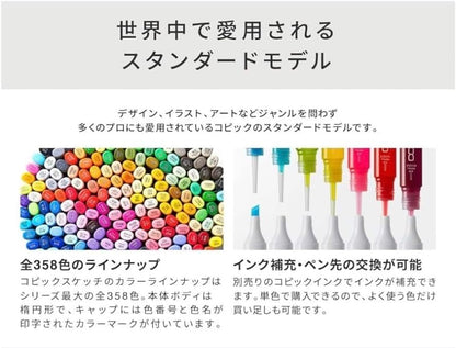 Copic Sketch Kit – Heisuke Kitazawa Collaboration Set "Shizuka Nori"