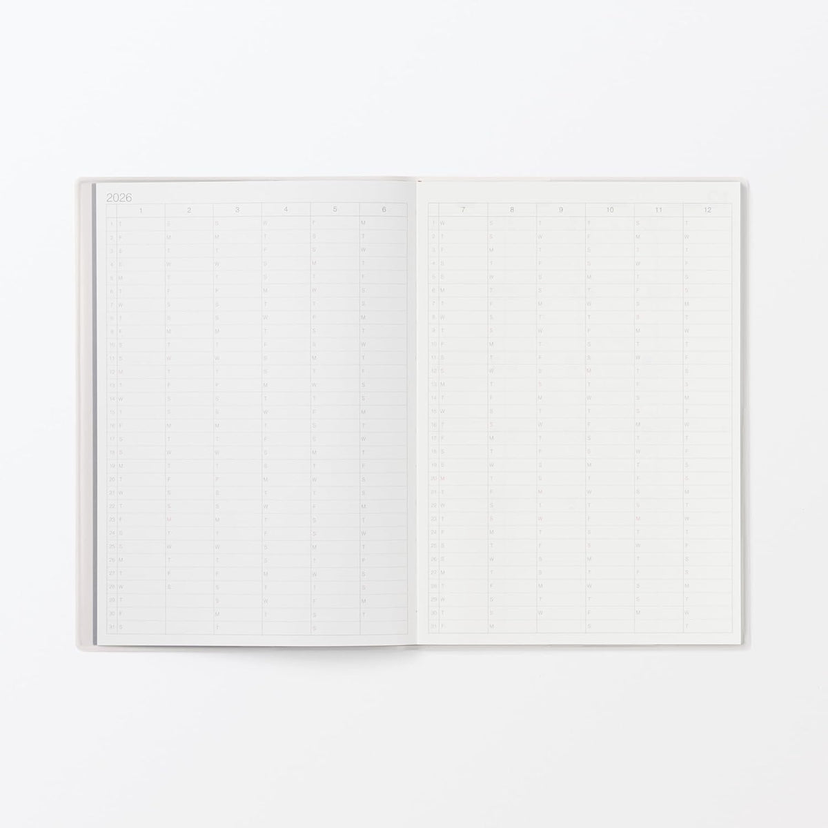 MUJI Minimalist A5 Monthly Planner