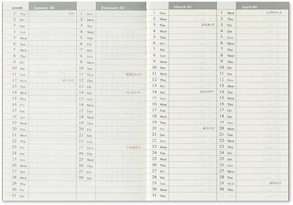 Traveler’s Notebook 2026 Weekly Refill