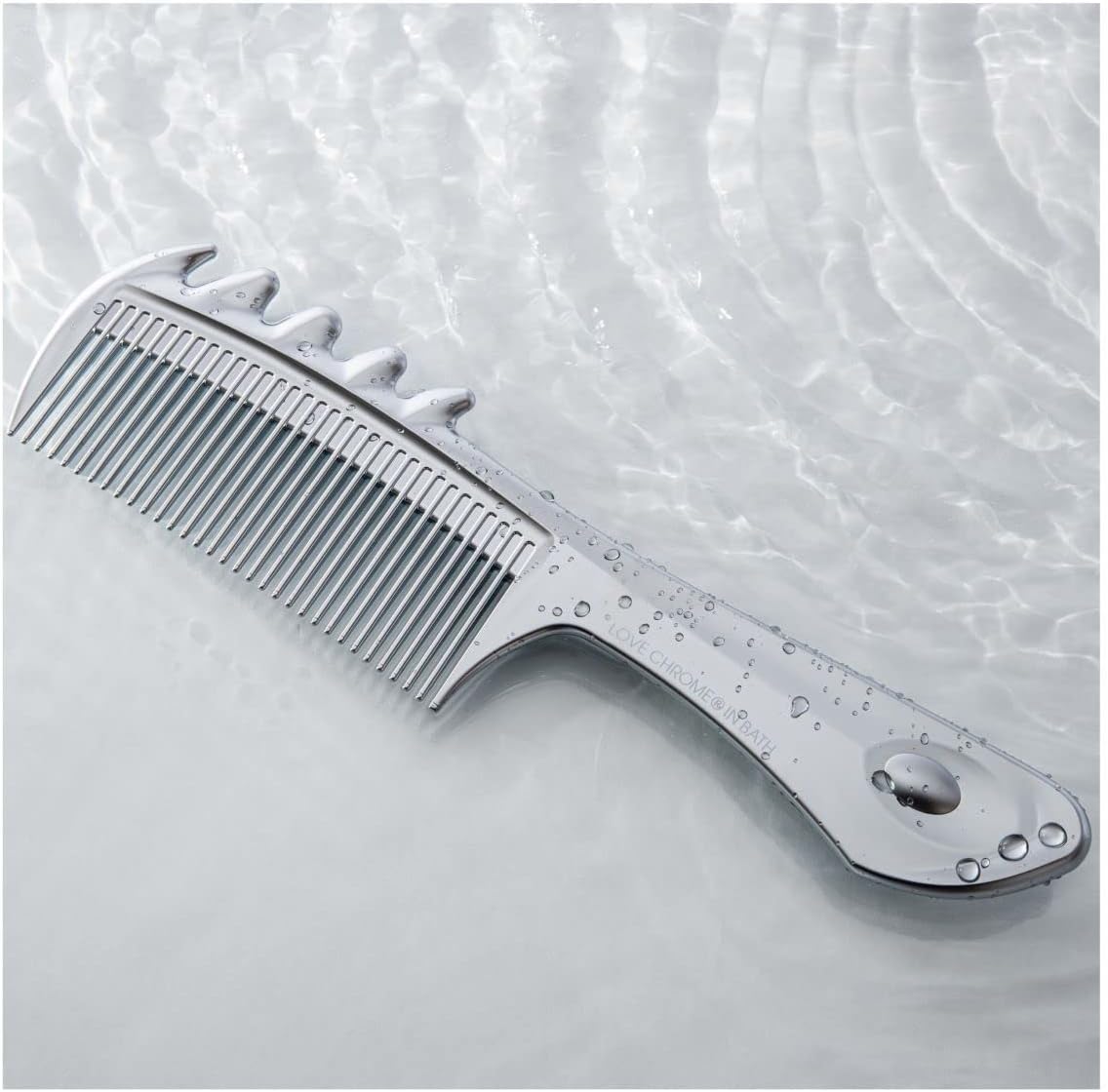 LOVECHROME F Scalp Massage Silver Hair Comb