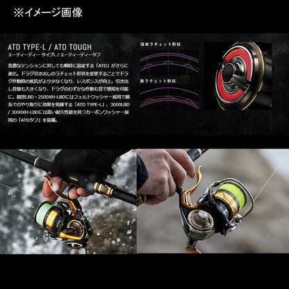 Daiwa 22 Tournament ISO 3000XH-LBD 00066013 Spinning Reel