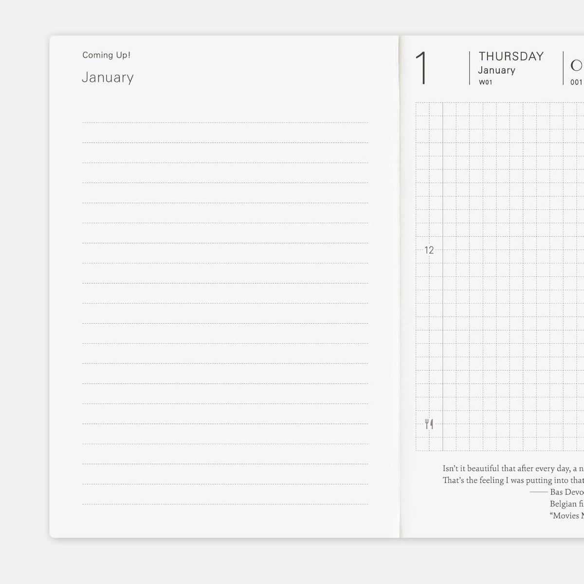 Hobonichi Techo 2026 A6 Arts & Science Design Daily Planner