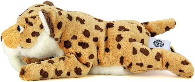 Colorata Smilodon Lying Pose Saber Tooth Tiger Plush Toy