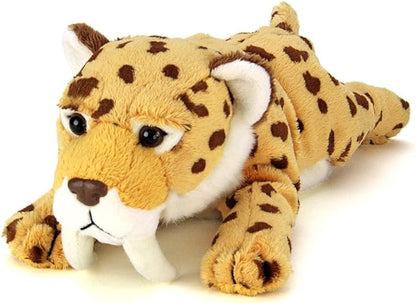Colorata Smilodon Lying Pose Saber Tooth Tiger Plush Toy