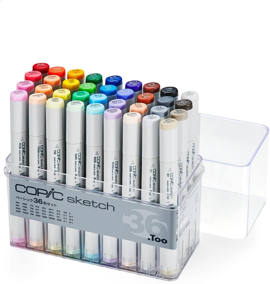 Copic Sketch Basic 36-Color Marker Set