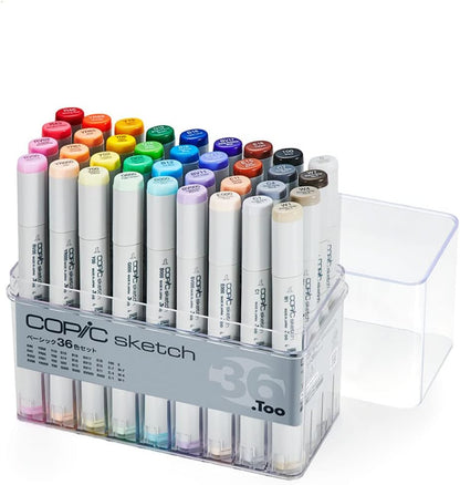Copic Sketch Basic 36-Color Marker Set