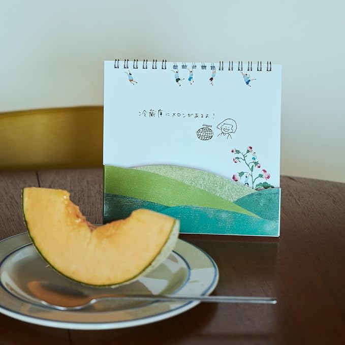Hobonichi 2026 Desktop Whiteboard Calendar with File Pocket
