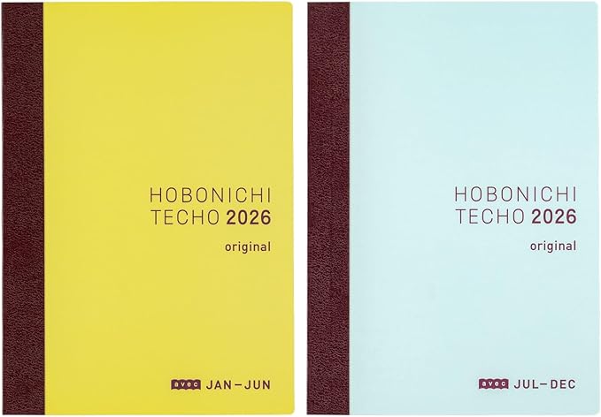 Hobonichi Techo 2026 A6 Original Avec Planner Book (2 Volumes)