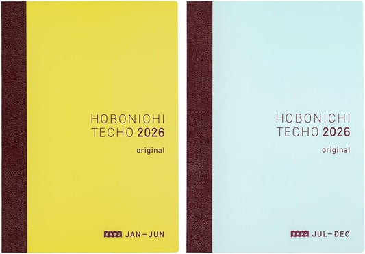 Hobonichi Techo 2026 A6 Original Avec Planner Book (2 Volumes)