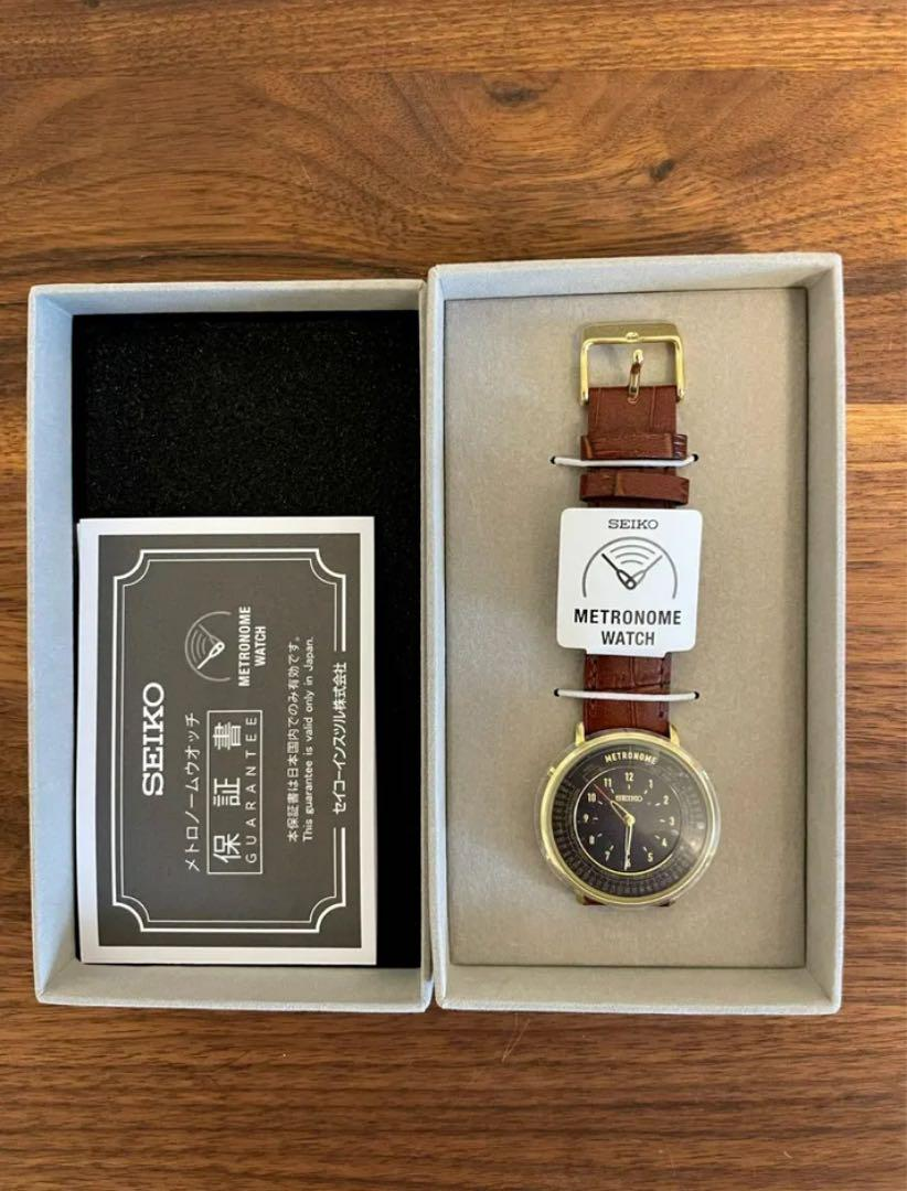 Seiko Metronome Limited Standard Line SMW001AP Dark Brown Classic Band Watch