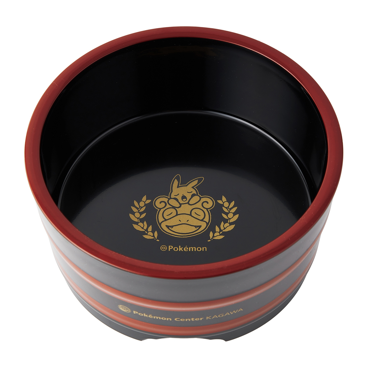 Pokemon Center Kagawa Pikachu & Slowpoke Gold Print Udon Bowl