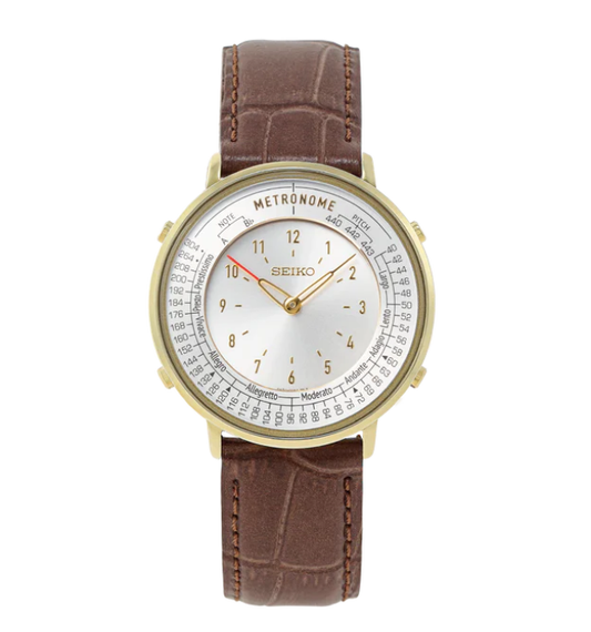 Seiko Metronome Limited Standard Line SMW003AP Camel Classic Band Watch