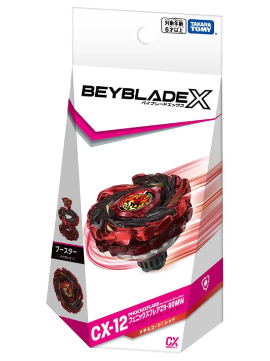 Takara Tomy BEYBLADE X CX-12 Booster Phoenix Flare Z9-80WW Defense Type Top