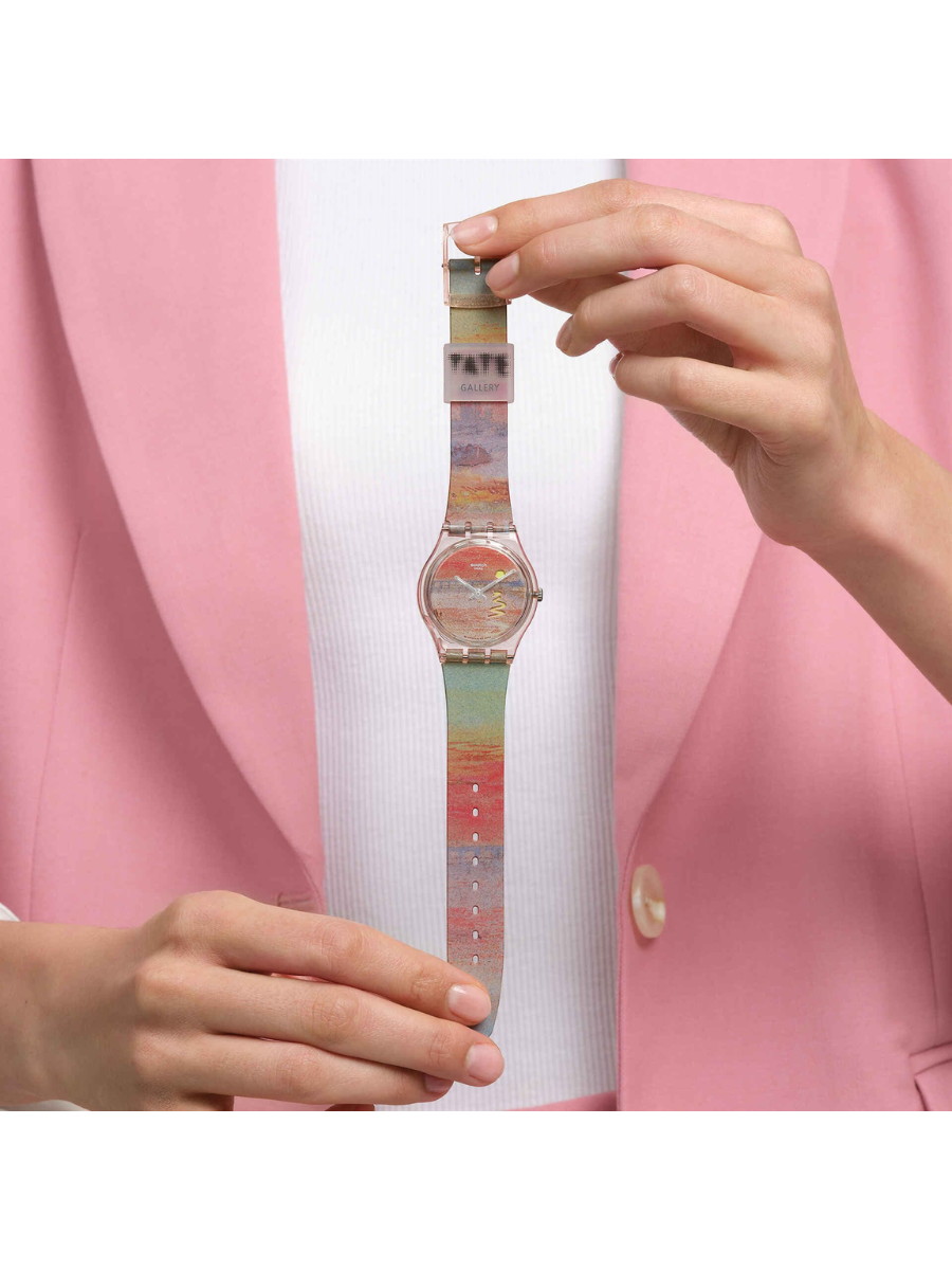 Swatch TURNER'S SCARLET SUNSET SO28Z700 x Tate Gallery Art Watch