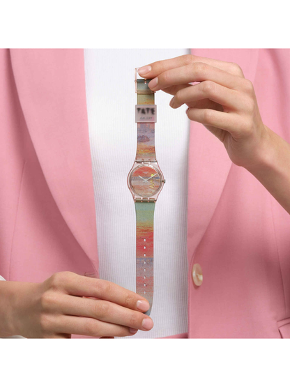 Swatch TURNER'S SCARLET SUNSET SO28Z700 x Tate Gallery Art Watch