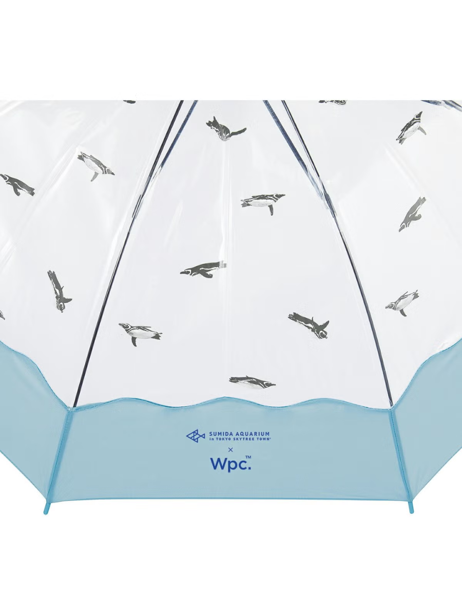 Sumida Aquarium x Wpc Penguin Clear Umbrella Long Handle