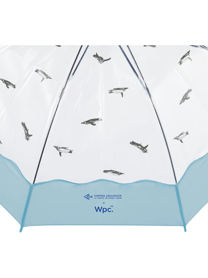 Sumida Aquarium x Wpc Penguin Clear Umbrella Long Handle