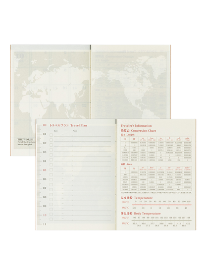 Traveler’s Notebook Passport Size 2026 Monthly Diary Refill