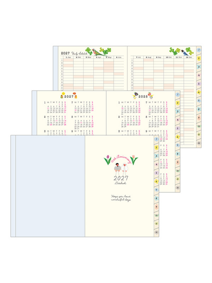Midori 2027 A6 Bird Diary Japanese Planner 22445006