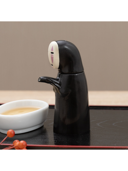 No-Face Soy Sauce Dispenser Ceramic Bottle