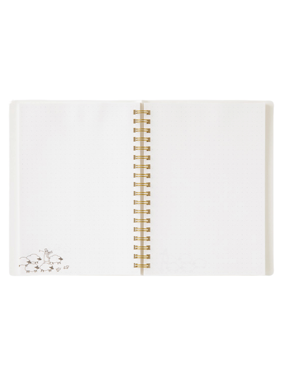 Midori Ojisan B6 Ring Notebook & Acrylic Charm Set (91804435)