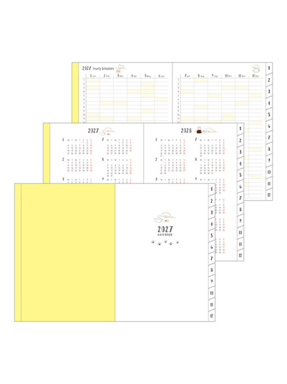 Midori 2027 A6 Dog Diary – Monthly & 2-Week Planner