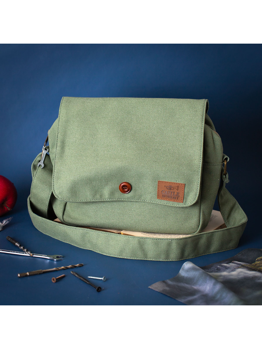 Castle in the Sky Pazu Canvas Bag Shoulder Bag Multi Pocket Tote