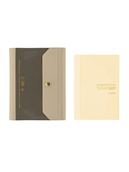 Hobonichi Techo Aileron Gray Cover Original Size A6 PVC Planner Cover 2027