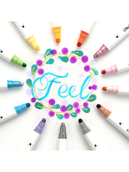 Ohuhu Dot Marker Pens Set  24 Colors