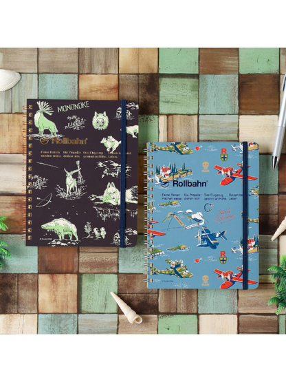 Porco Rosso Rollbahn L Notebook with Pocket