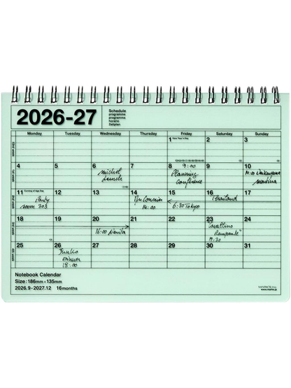 MARK'S 2027 Notebook Calendar Planner B6 September 2026 Start 27ADR-NB2