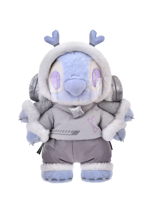 Disney Cyber Stitch Plush Toy Futuristic Reflective Collectible Figure